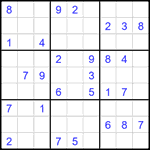 Судоку 9х9 #2722 очень трудный