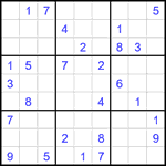 Судоку 9х9 #2723 очень трудный