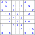 Судоку 9х9 #2761 легкий