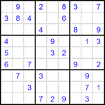 Судоку 9х9 #2767 легкий