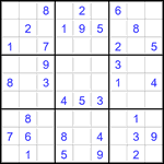 Судоку 9х9 #2768 легкий