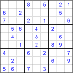 Судоку 9х9 #2772 легкий