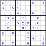 Судоку 9х9 #2778 легкий