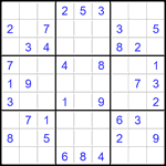 Судоку 9х9 #2780 легкий