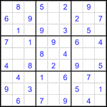 Судоку 9х9 #2785 легкий