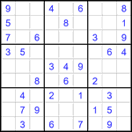 Судоку 9х9 #2787 легкий