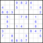 Судоку 9х9 #2797 легкий