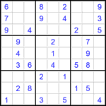 Судоку 9х9 #2800 легкий