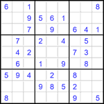 Судоку 9х9 #2801 легкий