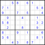 Судоку 9х9 #2811 легкий