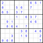 Судоку 9х9 #2814 легкий