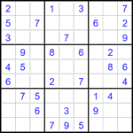 Судоку 9х9 #2815 легкий