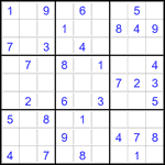 Судоку 9х9 #2816 легкий