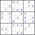 Судоку 9х9 #2817 легкий
