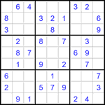 Судоку 9х9 #2820 легкий