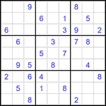 Судоку 9х9 #2734 средний