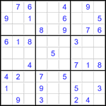 Судоку 9х9 #2736 средний