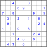 Судоку 9х9 #2739 средний