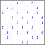 Судоку 9х9 #2745 средний