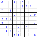 Судоку 9х9 #2750 средний