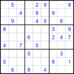 Судоку 9х9 #2751 средний