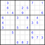 Судоку 9х9 #2755 средний