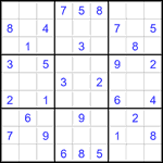 Судоку 9х9 #2758 средний