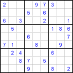 Судоку 9х9 #2761 средний