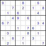 Судоку 9х9 #2765 средний