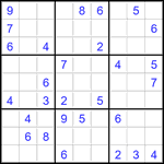 Судоку 9х9 #2766 средний