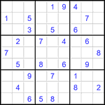 Судоку 9х9 #2767 средний