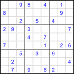 Судоку 9х9 #2770 средний