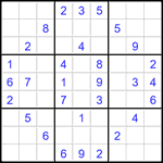 Судоку 9х9 #2773 средний