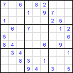 Судоку 9х9 #2786 средний