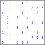 Судоку 9х9 #2787 средний