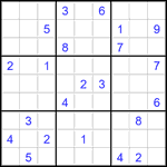 Судоку 9х9 #2731 трудный