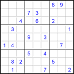 Судоку 9х9 #2732 трудный