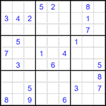 Судоку 9х9 #2733 трудный