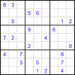 Судоку 9х9 #2735 трудный