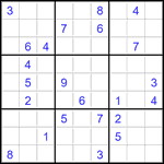 Судоку 9х9 #2743 трудный