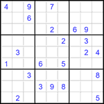 Судоку 9х9 #2752 трудный