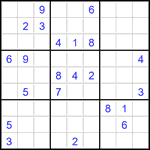 Судоку 9х9 #2753 трудный