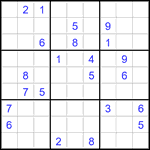 Судоку 9х9 #2756 трудный