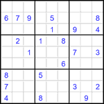 Судоку 9х9 #2764 трудный