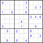 Судоку 9х9 #2766 трудный