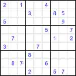 Судоку 9х9 #2769 трудный