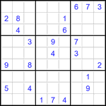 Судоку 9х9 #2774 трудный