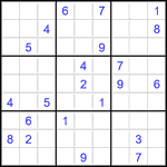 Судоку 9х9 #2777 трудный