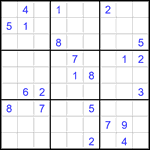Судоку 9х9 #2784 трудный