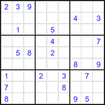 Судоку 9х9 #2785 трудный